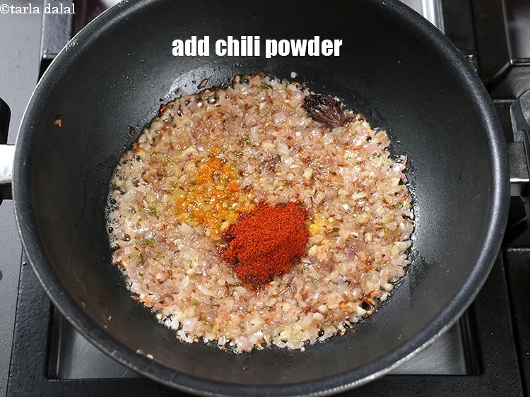 Step 22 – Add 1 tsp chili powder.