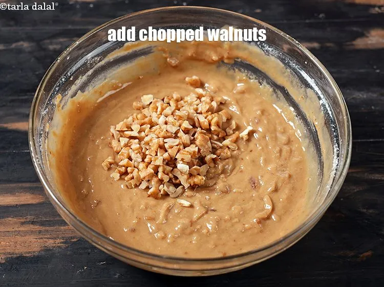 Step 18 – Add 3 tbsp chopped walnuts.