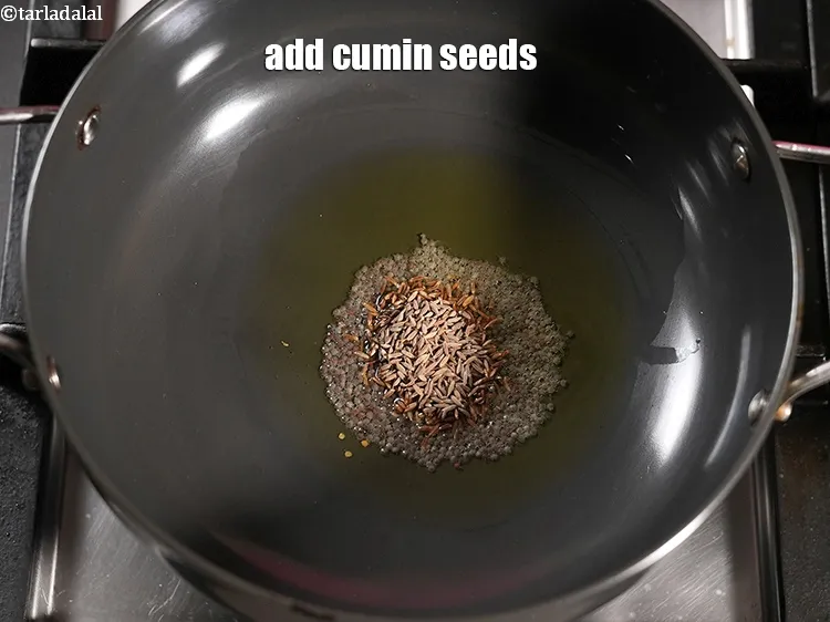Step 18 – Add 1 tsp cumin seeds.