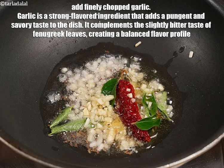 Step 18 – Add 1 tbsp finely <a href="https://www.tarladalal.com/glossary-chopped-garlic-790i">chopped garlic (lehsun)</a>. Garlic is a strong-flavored ingredient that adds …