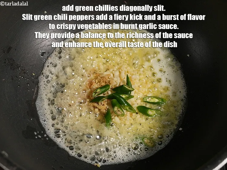 Step 18 – Add 2 <a href="https://www.tarladalal.com/glossary-green-chillies-hari-mirch-331i">green chillies</a> diagonally slit. Slit green chili peppers add a fiery kick …