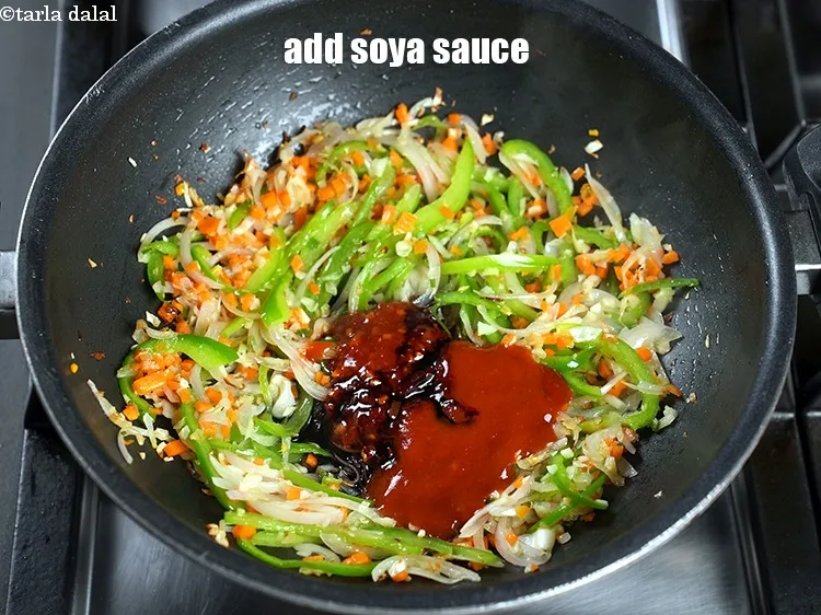Step 23 – Add 1 tbsp soya sauce.