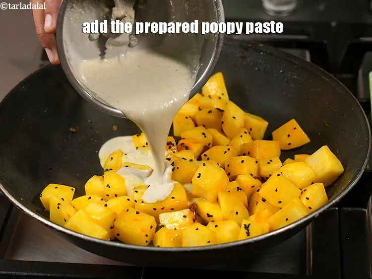 Step 18 – Add the prepared poopy paste.