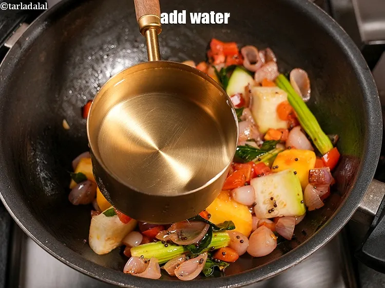 Step 18 – Add 1 cup water.