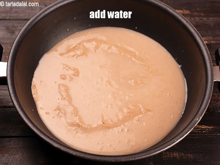 स्टेप 18 – १ कप पानी डालें।