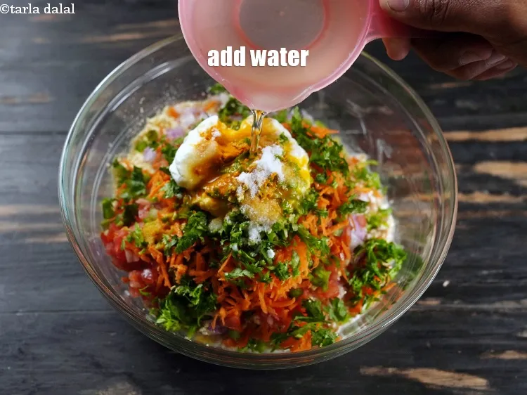 Step 18 – Add &frac12; cup water.