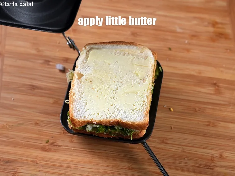 Step 18 – Apply little butter.