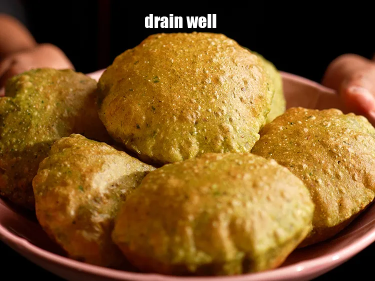 Step 18 – Drain on an absorbent paper.