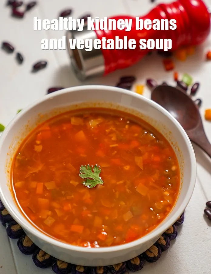 Step 18 – Serve<strong> vegetable and bean soup</strong> hot.