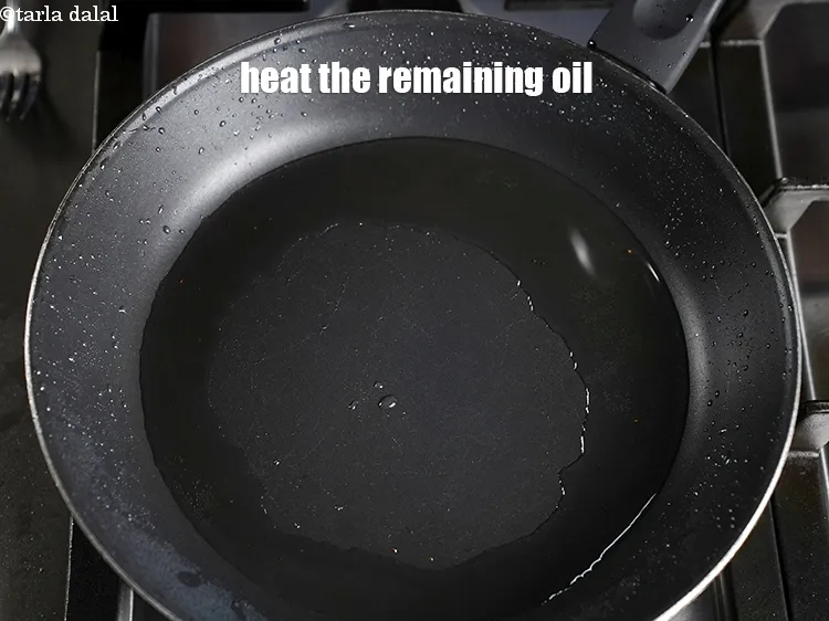 Step 18 – Heat the remaining 2 tbsp oil in the same pan.
