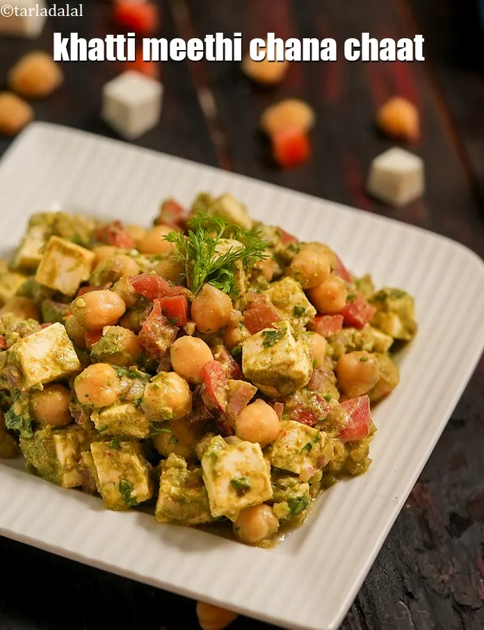 Step 18 – Serve <strong>khatta meetha chana chaat recipe&nbsp;|&nbsp;khatti meethi chana chaat&nbsp;|&nbsp;chickpeas chaat&nbsp;|&nbsp;healthy snack for kids&nbsp;|</strong> immediately or …