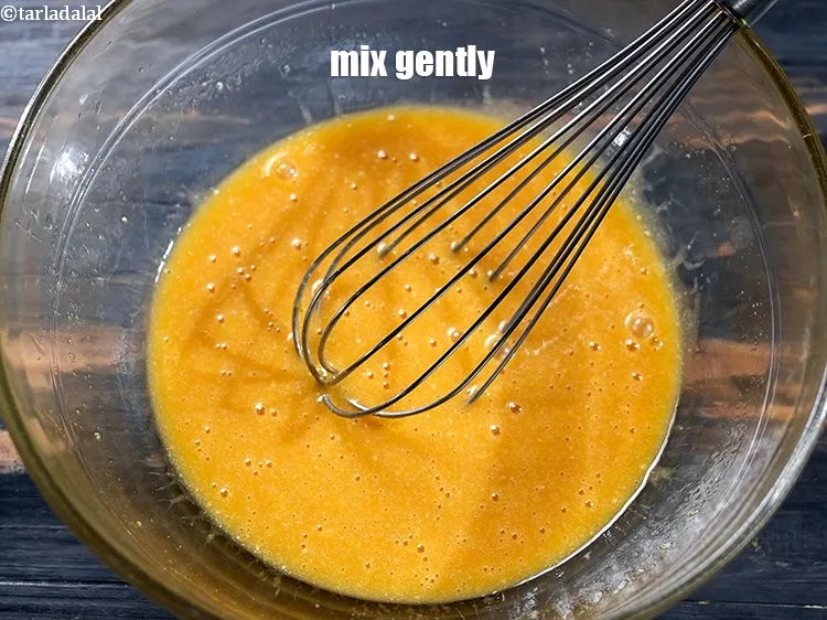 Step 18 – Mix gently using a spatula.
