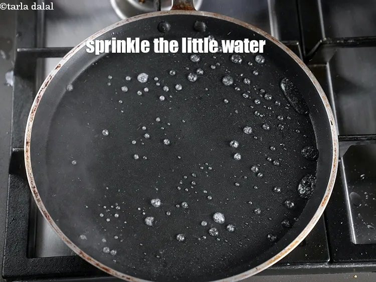 Step 18 – Sprinkle the little water.