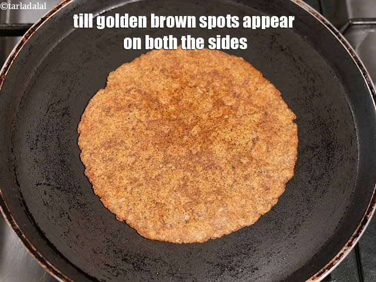 Step 19 – Till golden brown spots appear on both the sides.