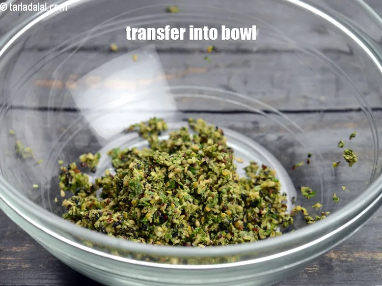 Step 19 – Transfer into a bowl.