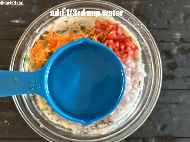 Step 18 – Add 1/3rd cup water.