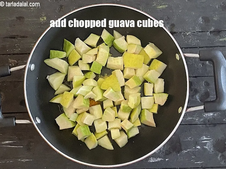 Step 20 – Add guava cubes.