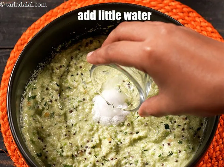 Step 19 – Add little water to activate eno.