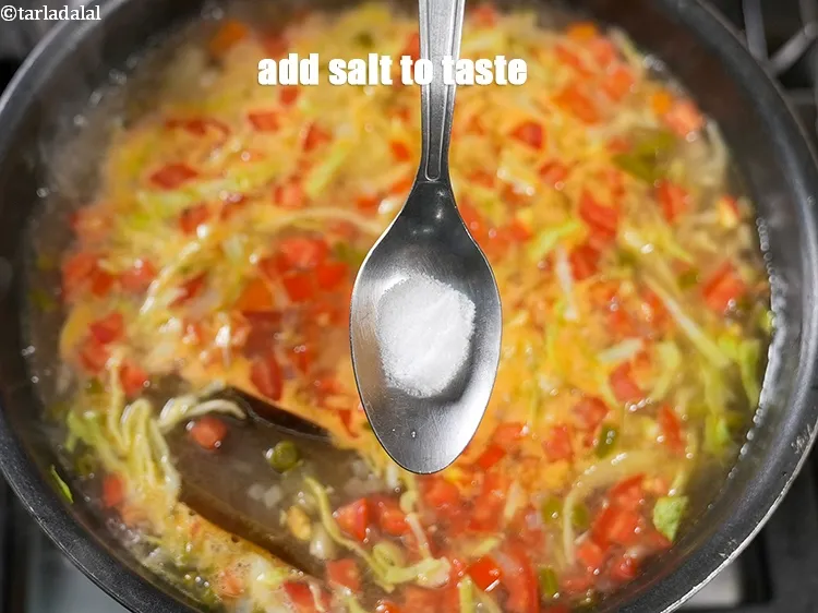 Step 24 – Add salt to taste. We added xx tsp salt.