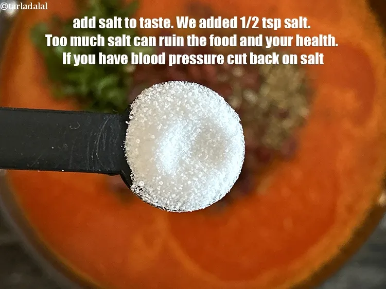 Step 26 – <meta charset="UTF-8" /> Add salt to taste. We added 1/2&nbsp;tsp salt.&nbsp;Salt brings out natural flavours …
