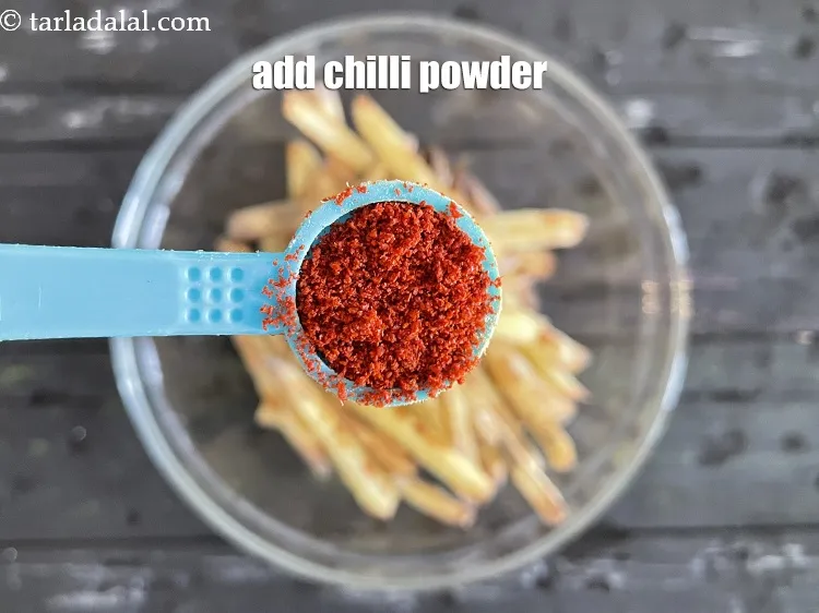 Step 25 – Add 1/2 tsp chilli powder.