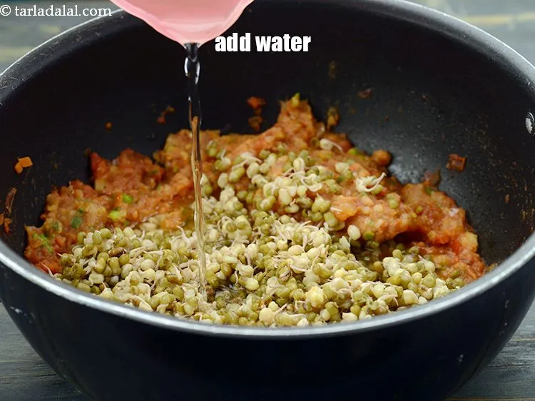 Step 23 – Add the &frac12; cup of water.