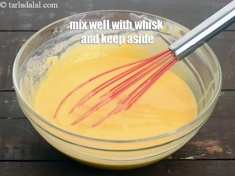 Step 20 – Mix well with a whisk and keep aside.&nbsp;