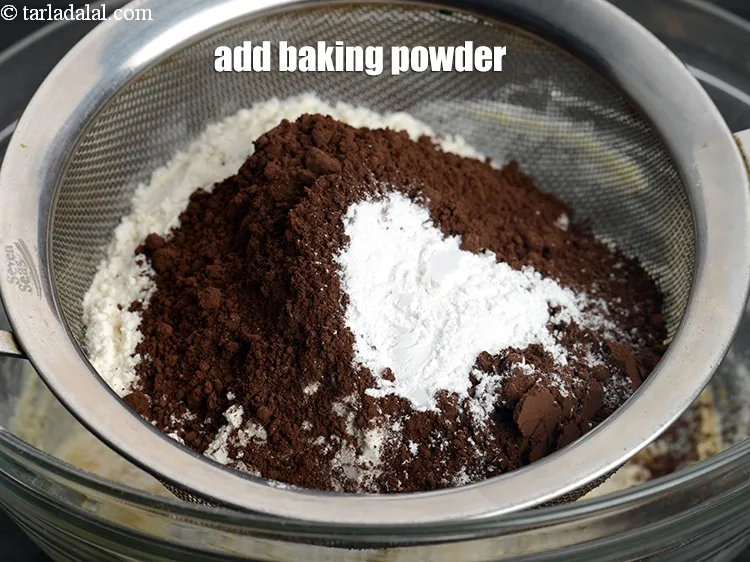 Step 18 – Add 1 tsp <a href="https://www.tarladalal.com/glossary-baking-powder-425i">baking powder</a>.