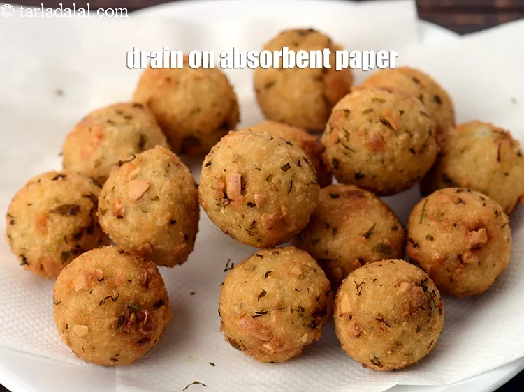 Step 18 – Drain on an absorbent paper.