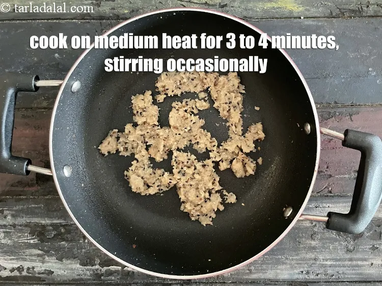 Step 25 – Cook on a medium flame for 3 to 4 minutes, while stirring occasionally.