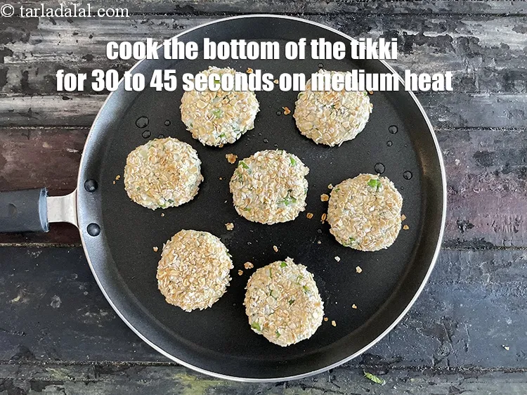 Step 20 – <meta charset="UTF-8" /> Cook the bottom of the tikki for 30 to 45 seconds on …