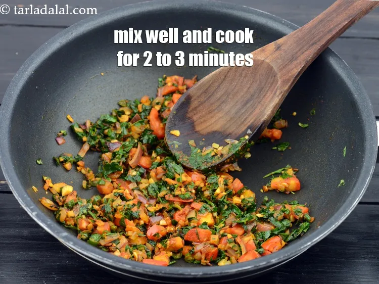 Step 18 – Mix well and cook on a medium flame for 2 to 3 minutes.