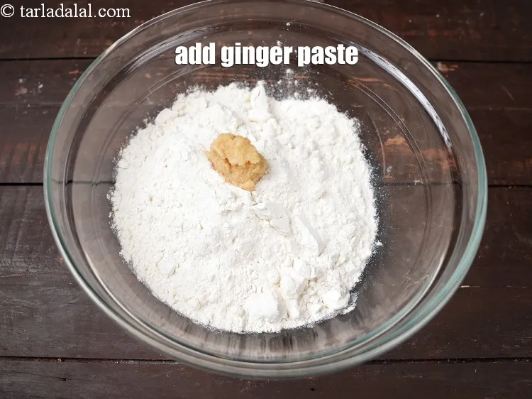 Step 19 – Add 1 tsp <a href="https://www.tarladalal.com/glossary-ginger-paste-adrak-ki-paste-457i">ginger (adrak) paste</a>.
