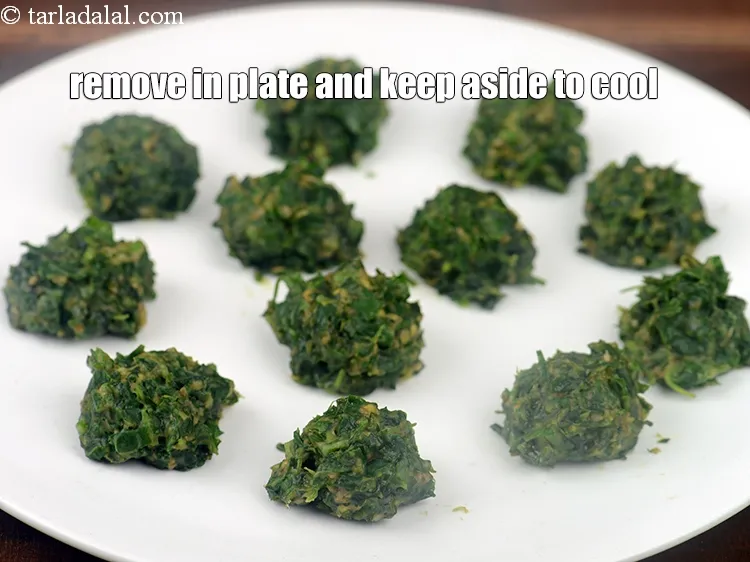 Step 18 – Remove in a plate and keep aside to cool.&nbsp;Repeat step to make remaining dumplings.