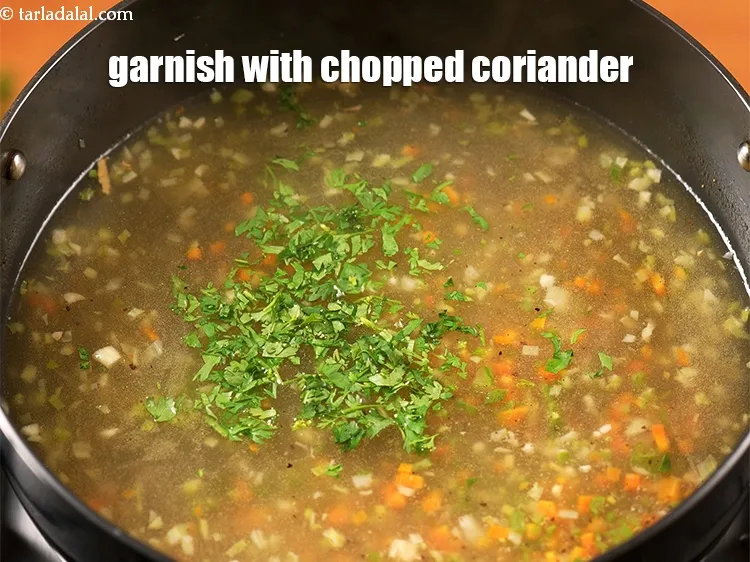 Step 22 – Garnish with <a href="https://www.tarladalal.com/glossary-chopped-coriander-783i">chopped coriander (dhania)</a>.
