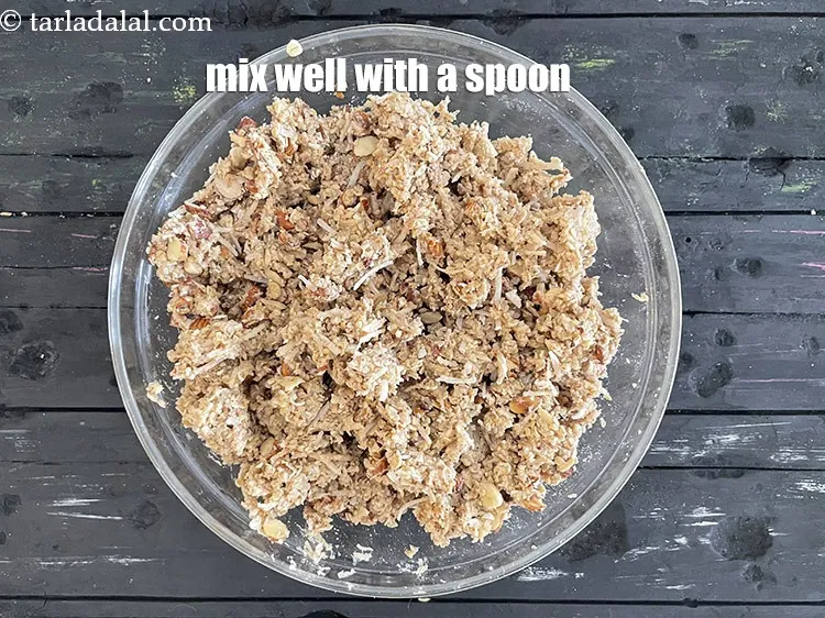 Step 26 – Mix well with a spoon.