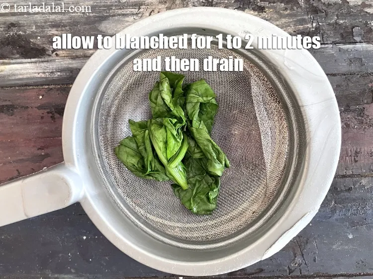 Step 19 – Allow them to blanch for 1 to 2 minutes and then drain.