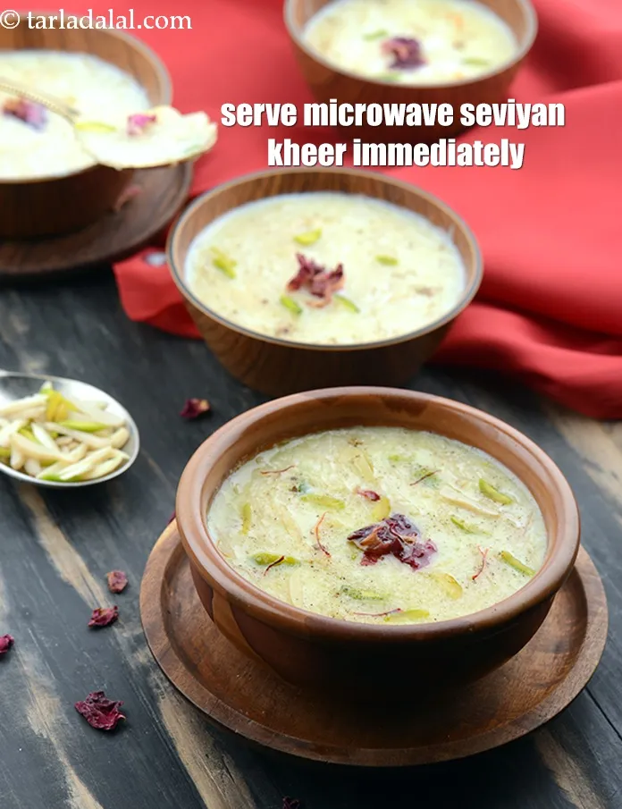 Step 18 – Serve<strong> microwave seviyan kheer recipe | Indian vermicelli kheer in microwave | microwave vermicelli payasam …