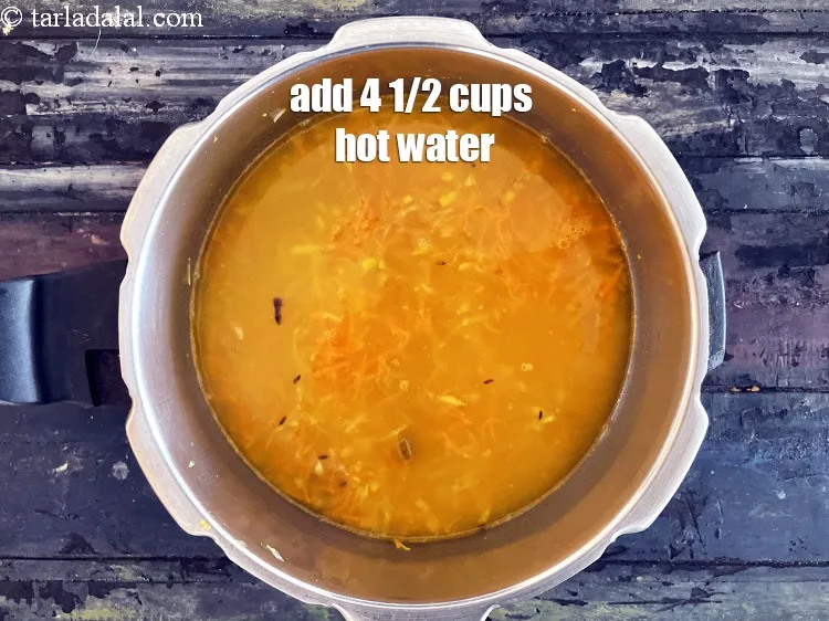 Step 27 – Add&nbsp;<meta charset="UTF-8" />4&frac12; cups of hot water.