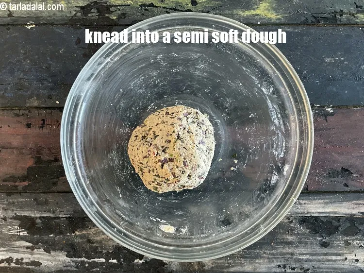 Step 19 – Knead into a semi-soft dough.