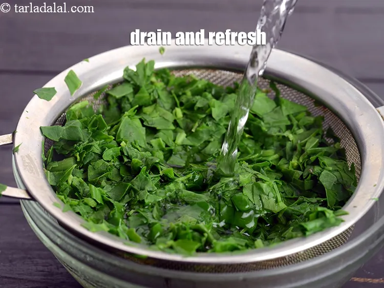 Step 19 – Drain and refresh with cold water.