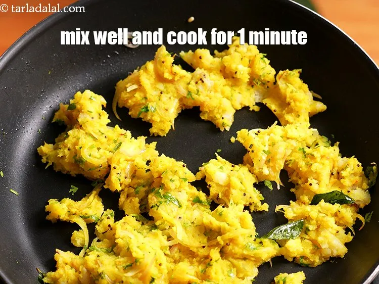 Step 19 – Mix well and cook on a medium flame for 1 minute.