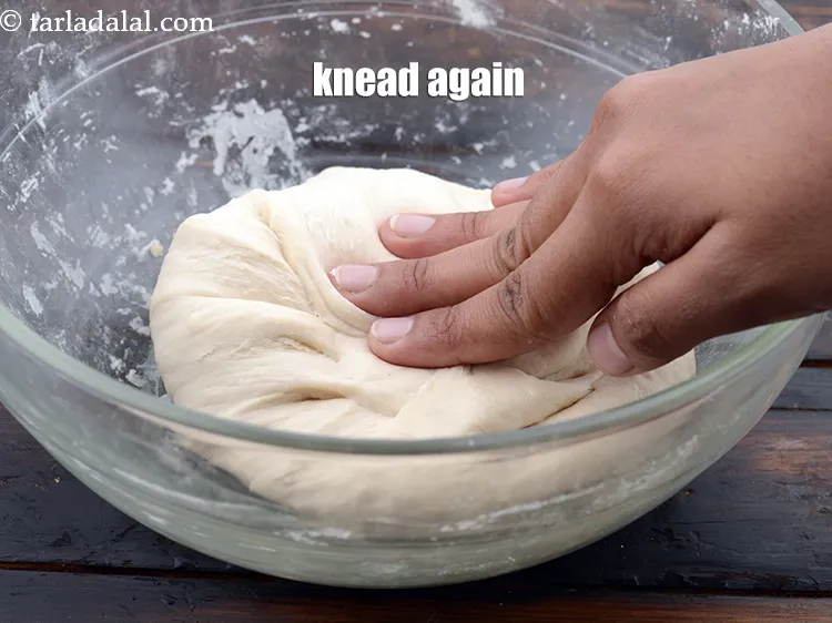 Step 18 – Knead again for 1 to 2 minutes.