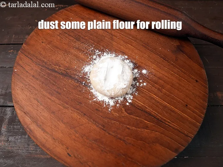 Step 18 – Dust some plain flour for rolling.