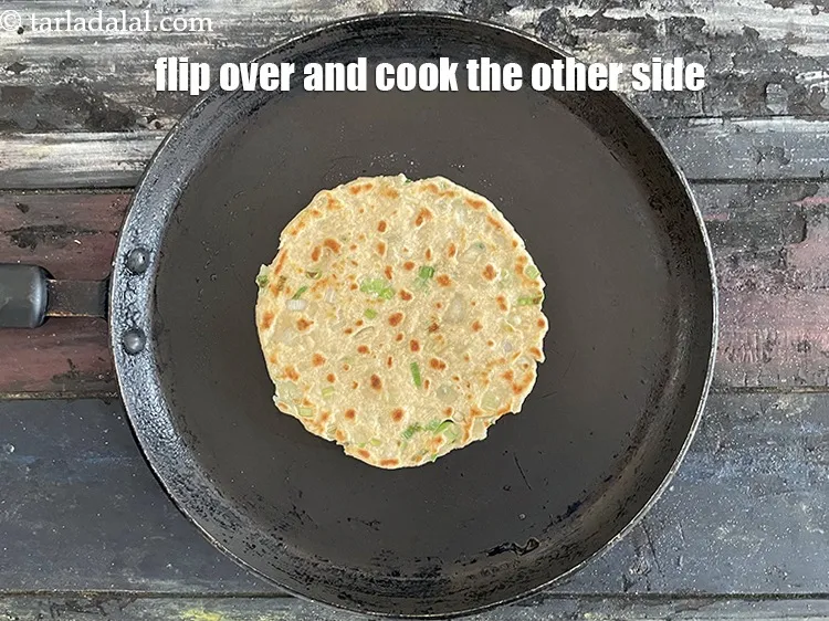 Step 21 – Flip over and cook the other side.