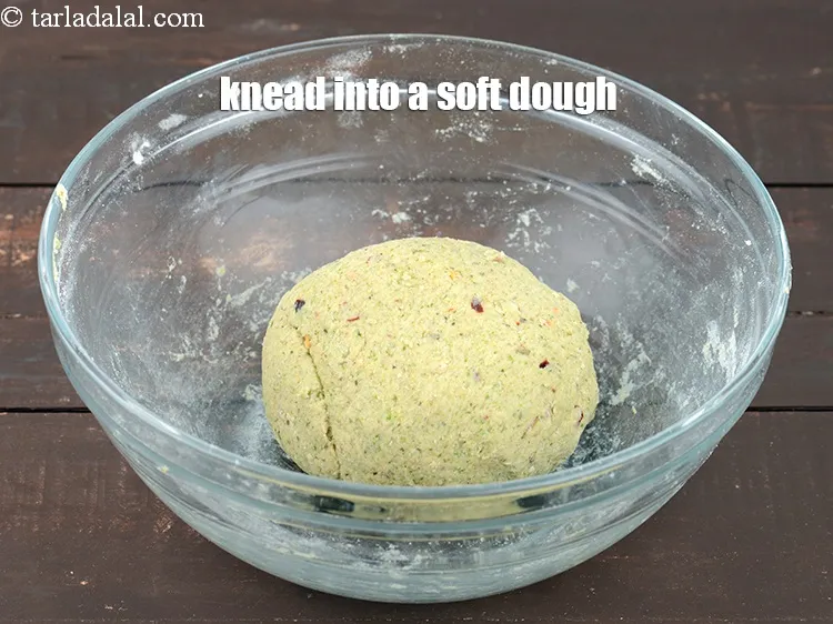 Step 18 – Knead into a soft dough.