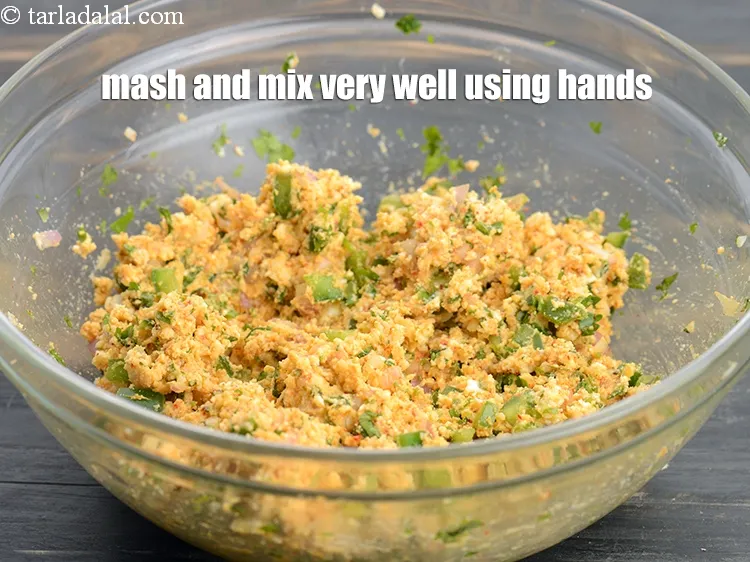 Step 19 – Mash and mix very well using hands.