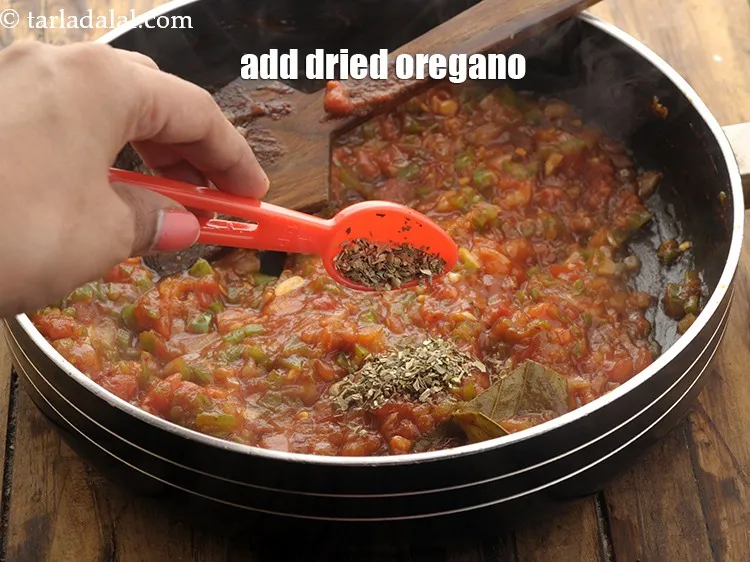 Step 17 – Finally, add dried oregano. When using dried oregano, it is a good idea to crush …