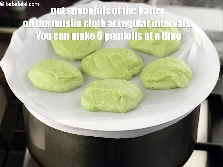 Step 23 – Put spoonfuls of the batter on the muslin cloth at regular intervals. You can make …