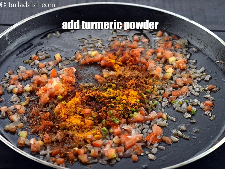 Step 18 – Add 1/4 tsp&nbsp;<a href="https://www.tarladalal.com/glossary-turmeric-powder-haldi-645i">turmeric powder (haldi)</a>.